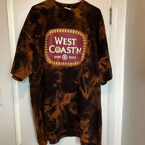 Streetwise 4XL hand bleach dyed west coast tshirt
